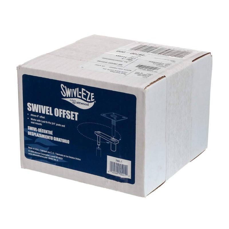 Swivl-Eze 7062-3 Swivl-Eze Zinc-Plated Steel 6-Inch Swivel Offset Marine Boat Seat Mount - Image 4